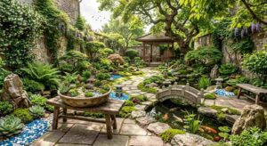 tiểu cảnh sân vườn thiết kế bởi tuấn art