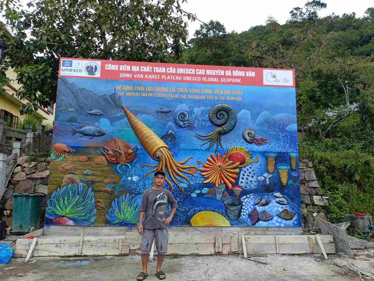 tranh phù điêu composite tuấn art thi công tại hà giang