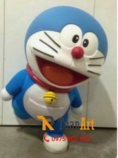dieu-khac-mo-hinh-xop-meo-may-doraemon điêu khắc mô hình xốp Mèo Máy Doraemon