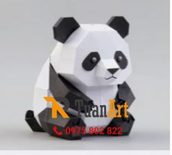 Mô hình Gấu Trúc bằng xốp