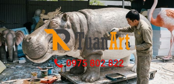 mô hình Hà Mã bằng xốp