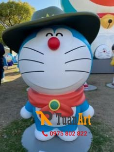 mô hình xốp Mèo Máy Doraemon
